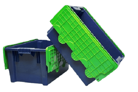 Plastic moving boxes